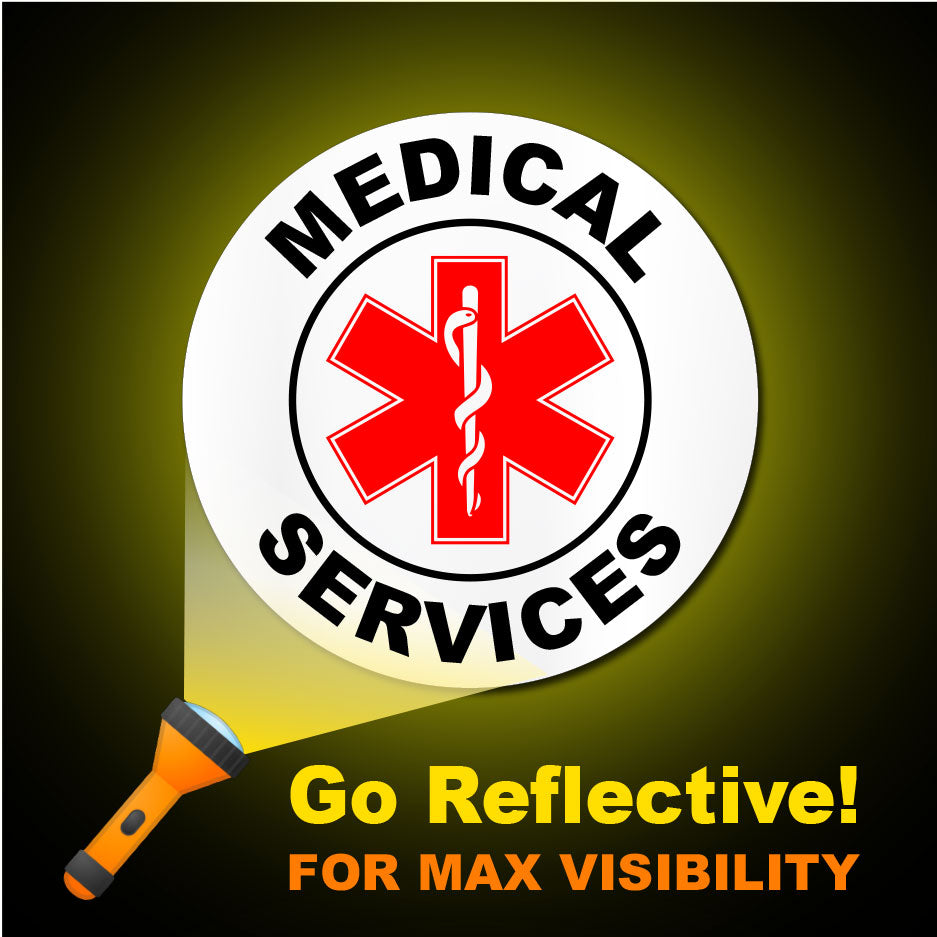 Medical Services Hard Hat Sticker
