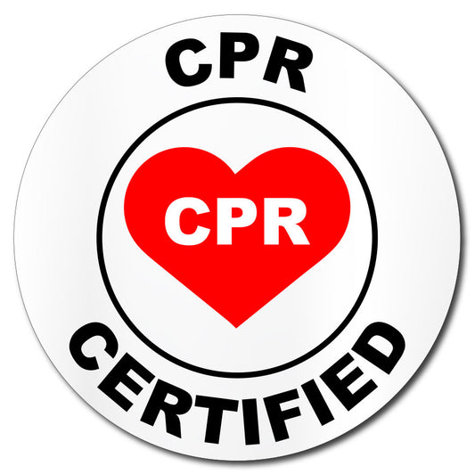 CPR Certified Hard Hat Sticker