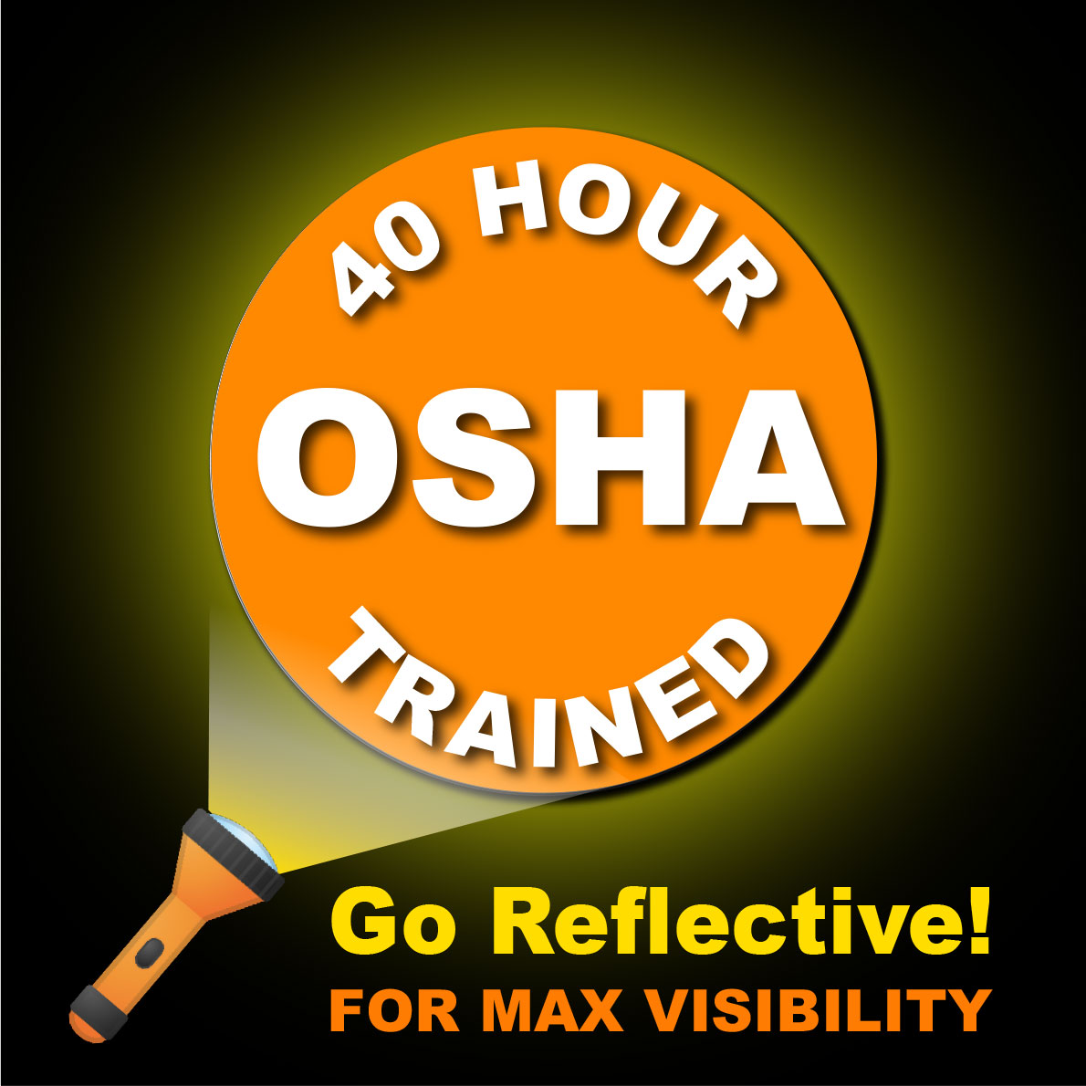 40 Hours OSHA Training Hard Hat Sticker
