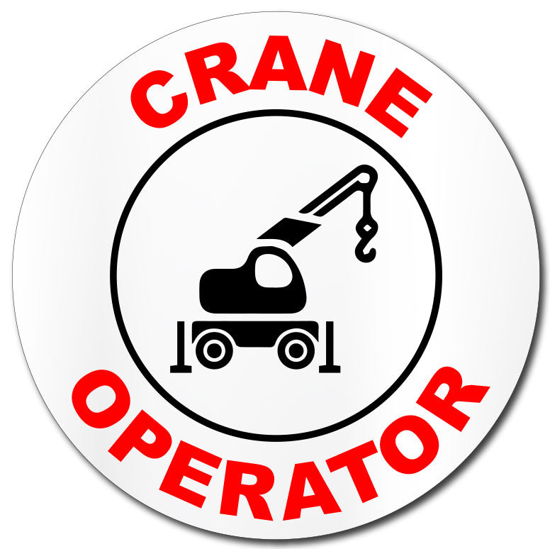Construction Hard Hat Sticker | Crane Operator