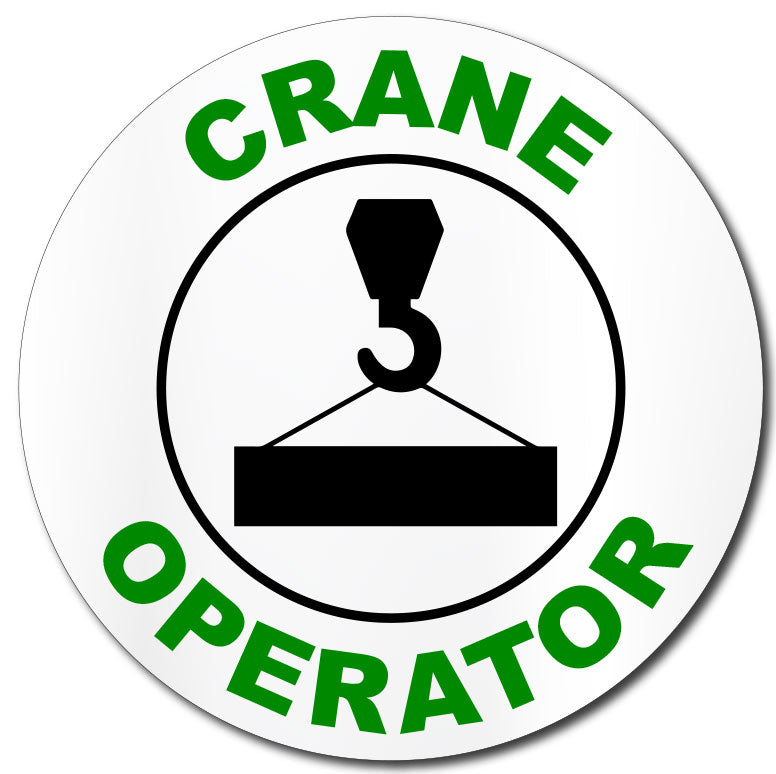 Construction Hard Hat Sticker | Crane Operator