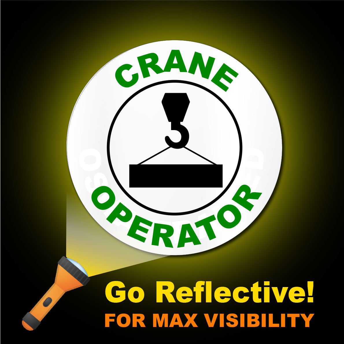 Construction Hard Hat Sticker | Crane Operator