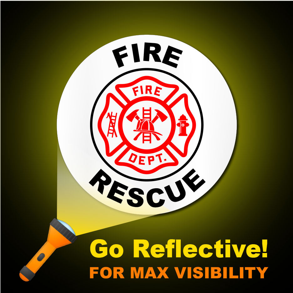 Fire Rescue Hard Hat Decal