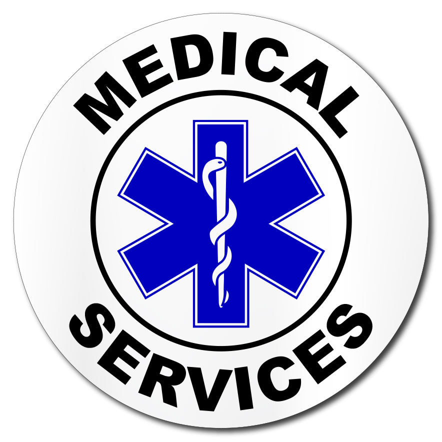 Medical Services Sticker with Medic Cross – Accent Signs & Graphics ...