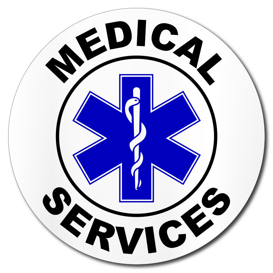 Medical Services Sticker with Medic Cross