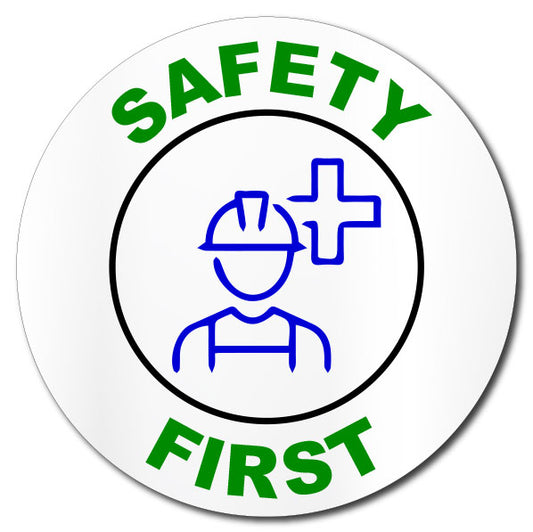 Safety First Hard Hat Decal