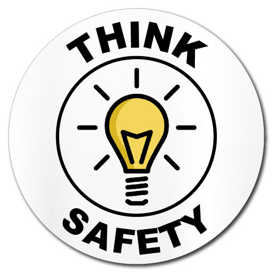 Think Safety Hard Hat Sticker