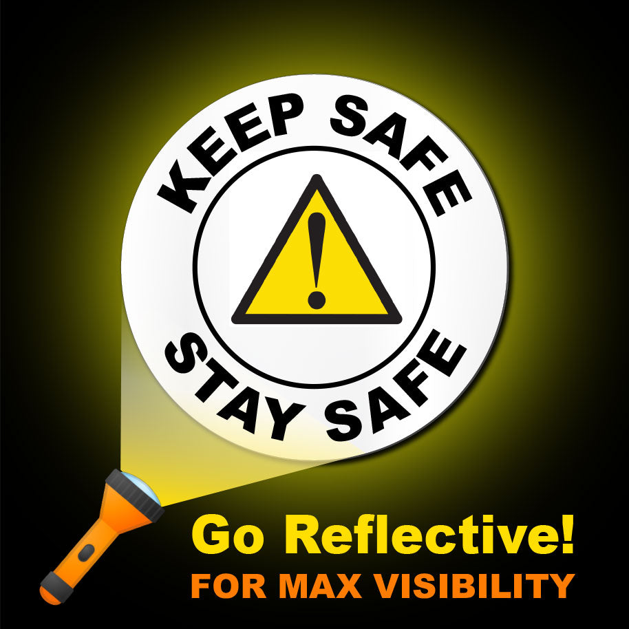 Keep Safe, Stay Safe Hard Hat Sticker