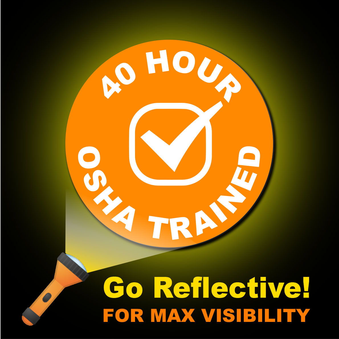 OSHA Hard Hat Sticker | 40 Hours of Training✅