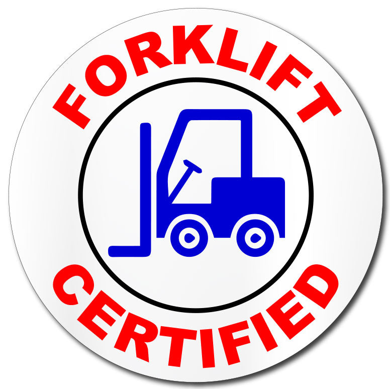 Construction Hard Hat Sticker | Forklift Operator