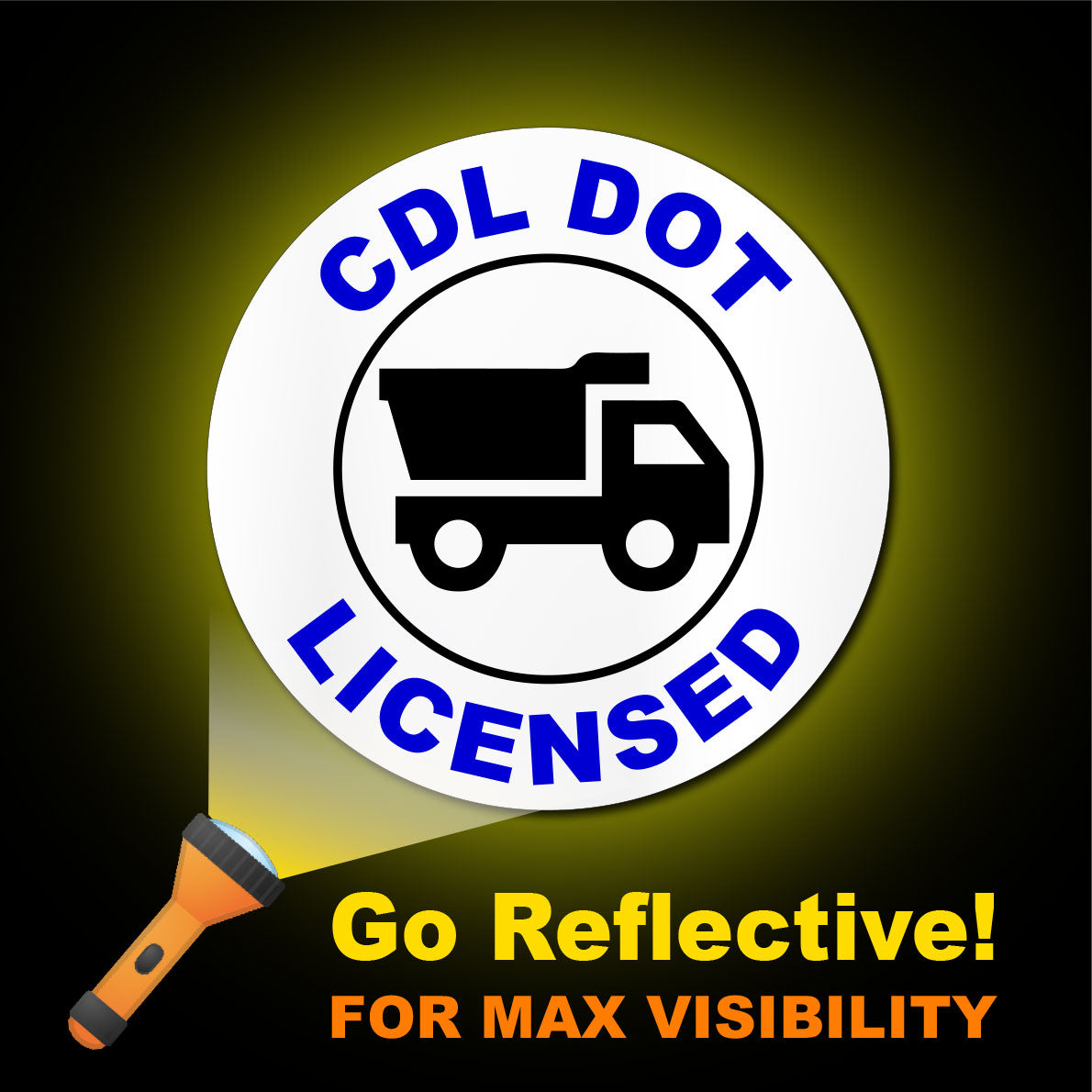Construction Hard Hat Sticker | CDL DOT Licensed Driver