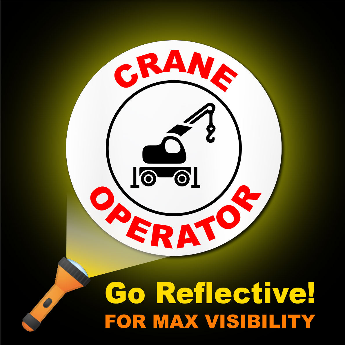 Construction Hard Hat Sticker | Crane Operator