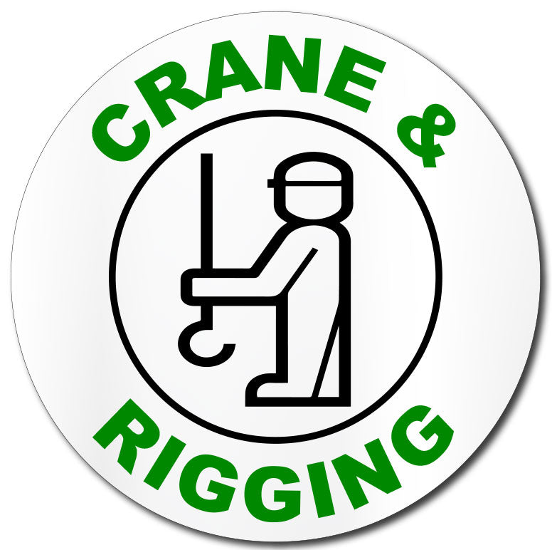 Construction Hard Hat Sticker | Crane & Rigging