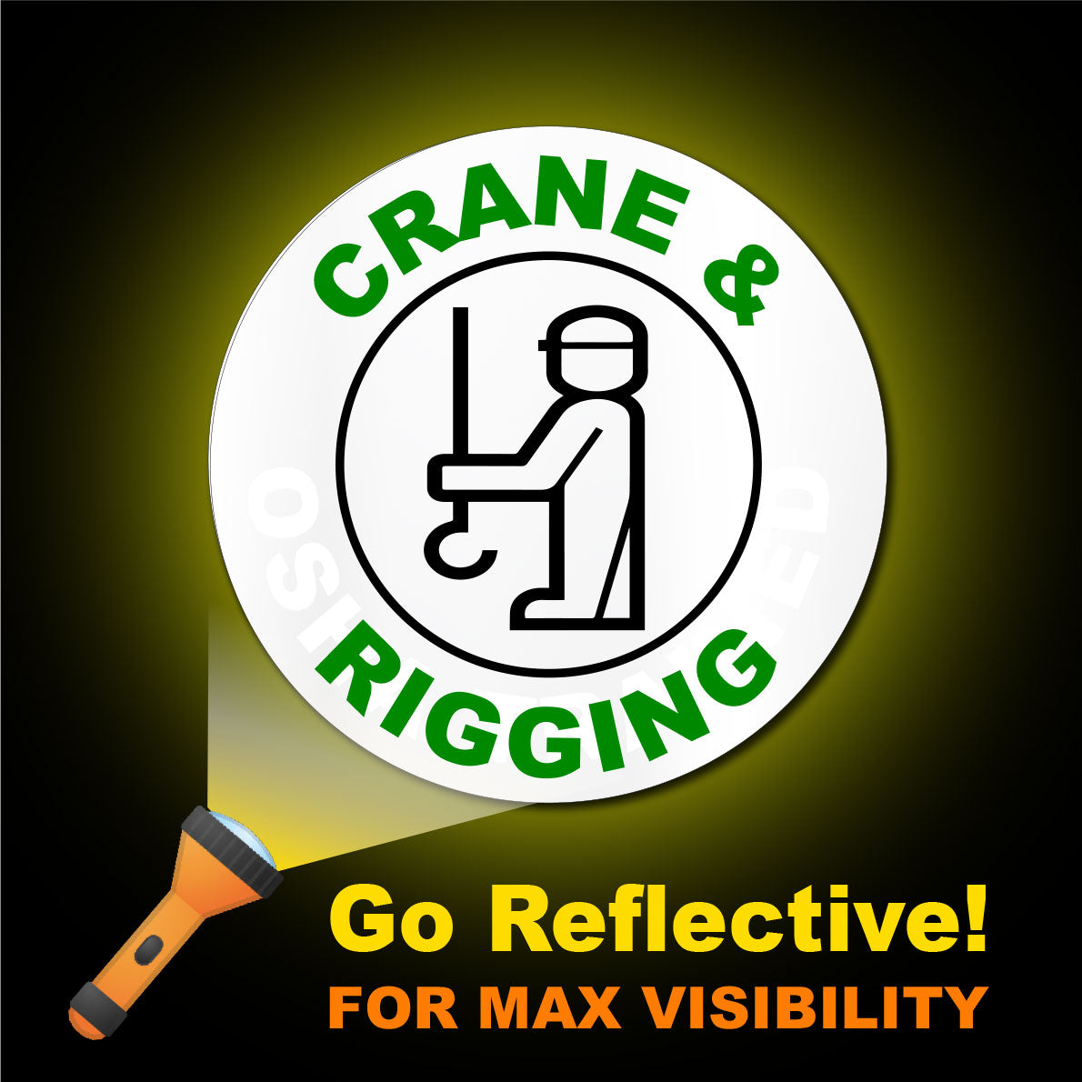 Construction Hard Hat Sticker | Crane & Rigging
