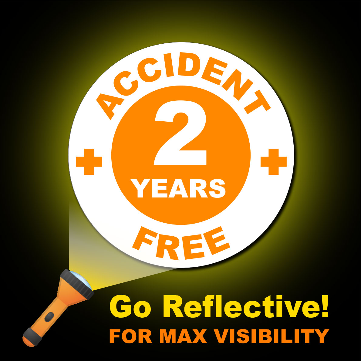 2 Years Accident Free Hard Hat Sticker