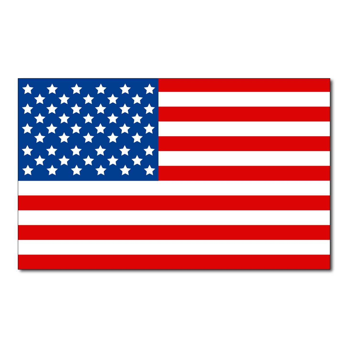 USA Flag Hard Hat Decal