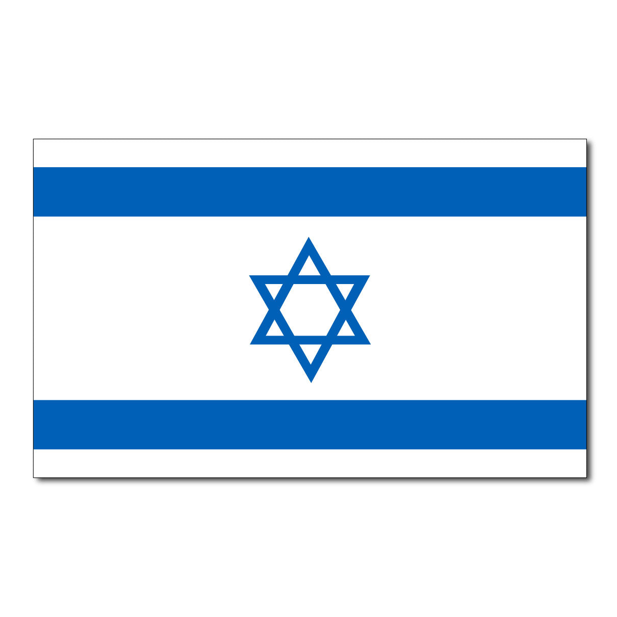 Israel Flag Hard Hat Decal