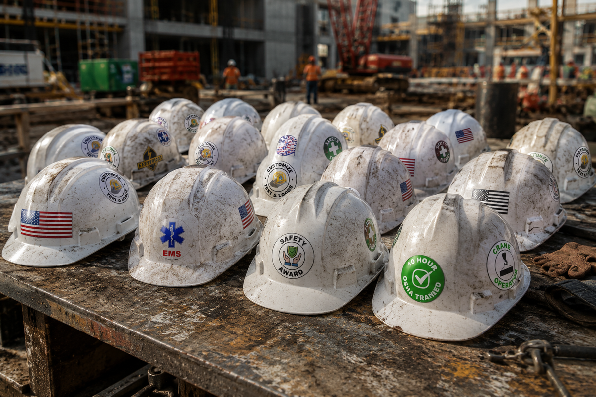 Hard Hat Stickers and Decals - High Quality for Harsh Environments ...